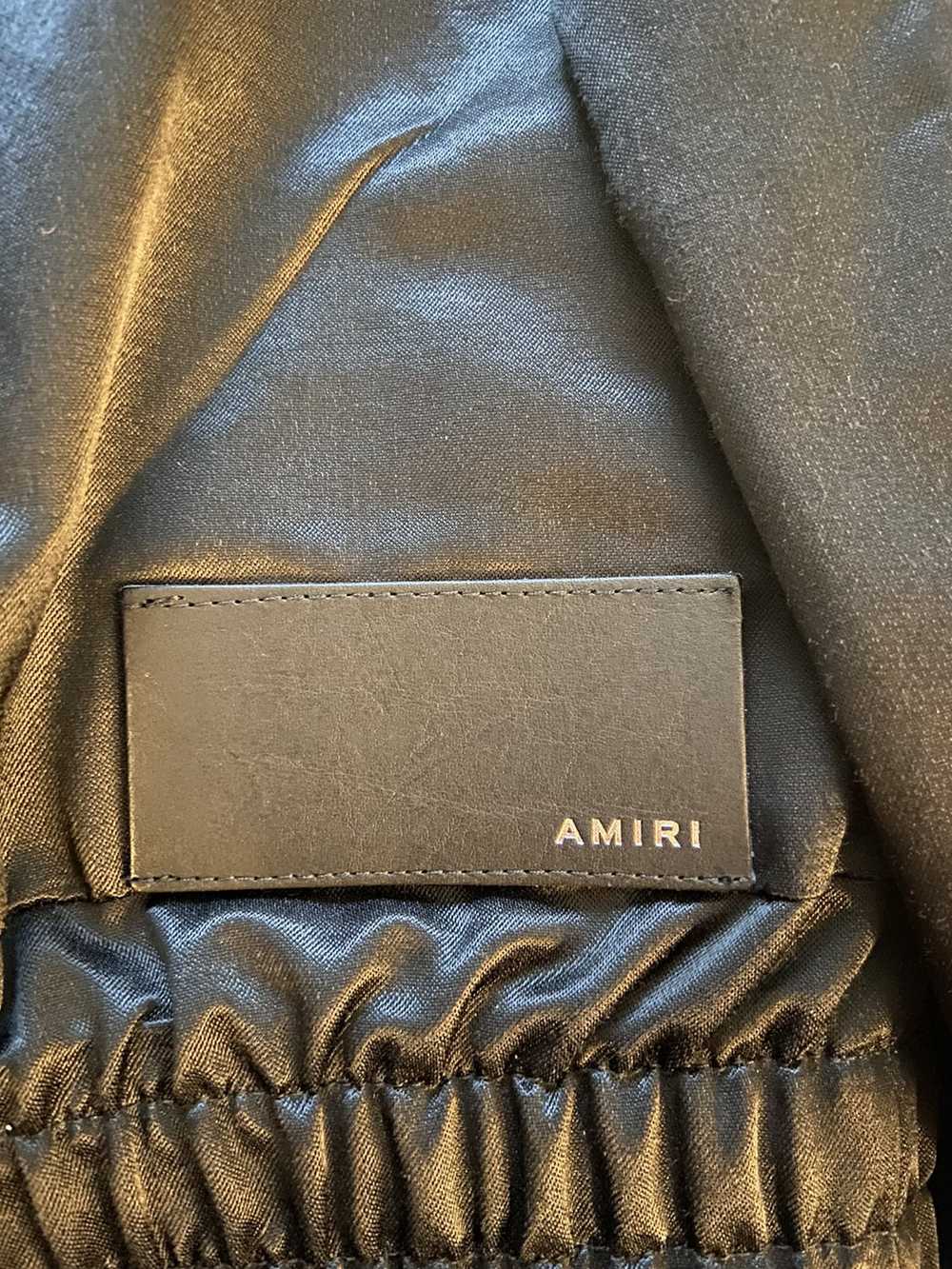 Amiri Amiri black sateen zipped track jacket - image 5