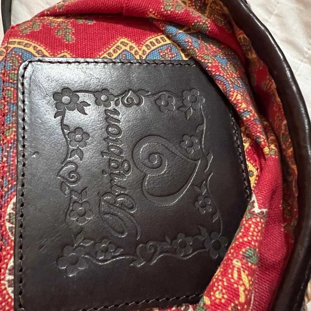 Brighton vintage raffia/ leather purse - image 12