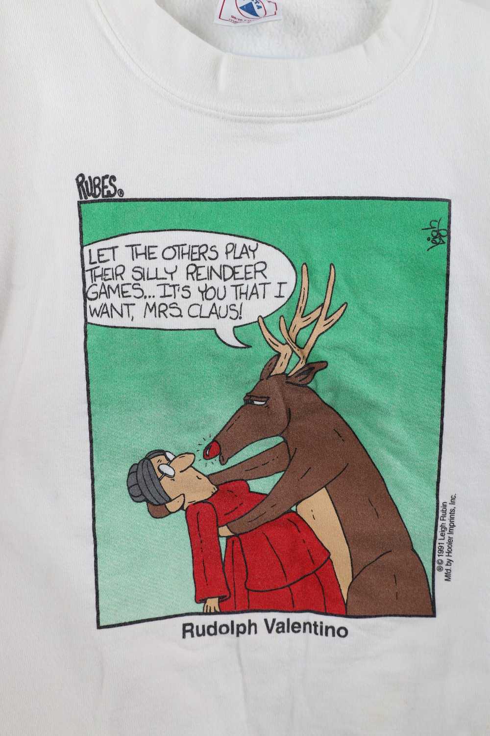 Vintage Vintage 90s Comics Christmas Reindeer Rud… - image 4