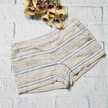 Loft Loft Textured Striped Short Shorts