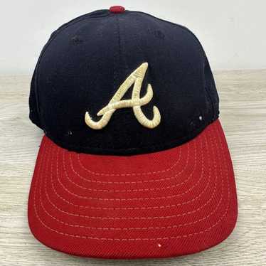 Atlanta Braves 1974 COOPERSTOWN PINK LOGO BOTTOM Fitted Hat