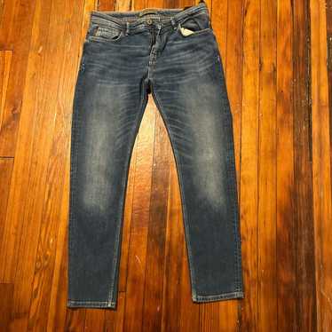ZARA JEANS Men Straight Fit Cotton Denim Jean - 30x32 Distressed Modern