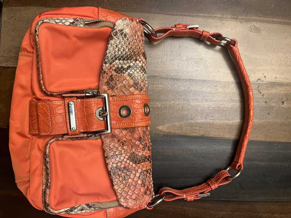 Prada Prada orange buckle bag - image 1