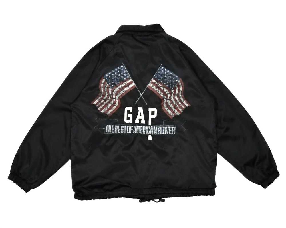 Gap × Vintage Vintage Gap American Flag Coach Jac… - image 1