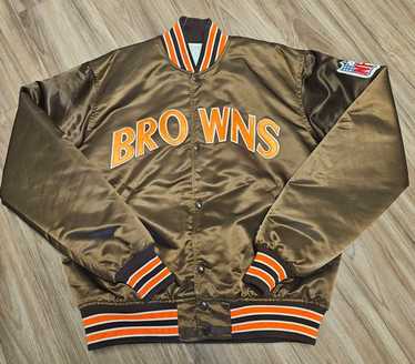 90s STARTER NFB BROWNS ナイロンスタジャン ブラウン Starter jacket cleveland browns - Gem