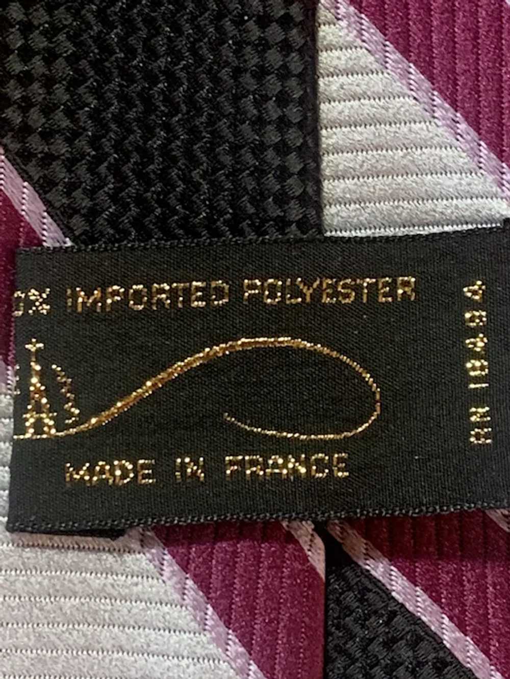 1970's Imported Polyester Tie Made in France - image 6