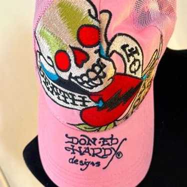 00s archive “Ed Hardy” logo cap grunge Vintage Y2K 2000s Ed Hardy by Christian Audigier Cap Hat
