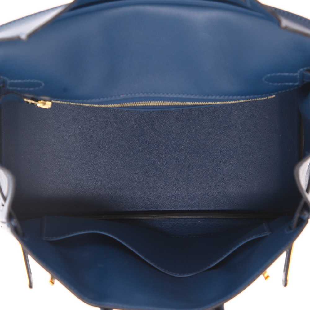 Hermès Birkin 25 cm handbag in blue Swift leather… - image 3