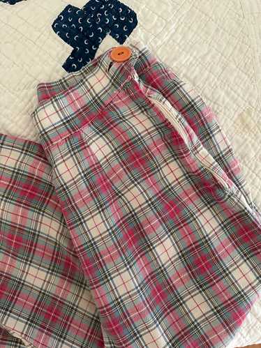 Vintage Plaid Side Zip Bottoms