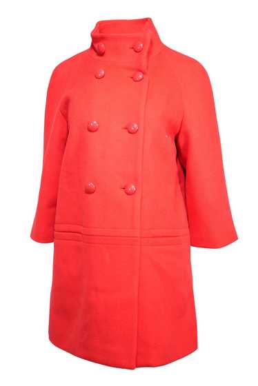 Coach - Red Wool Blend Double Breasted Button Coat