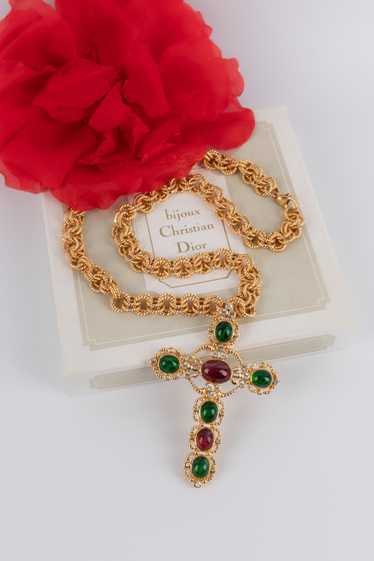 アクセサリー Christian Dior Cross Necklace Vintage 25138194_55235472_322.jpg