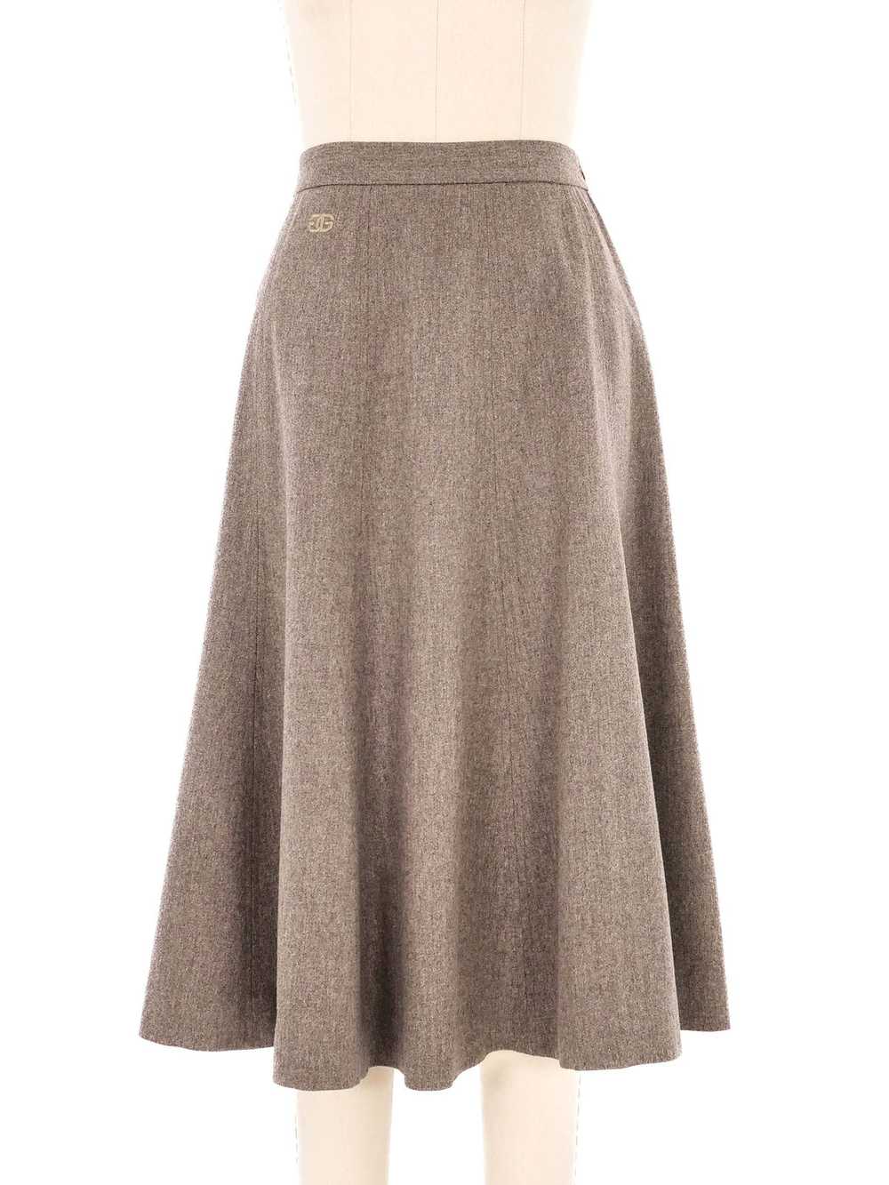 1970s Givenchy Wool Skirt - image 1