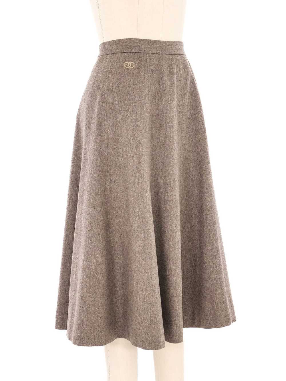 1970s Givenchy Wool Skirt - image 3