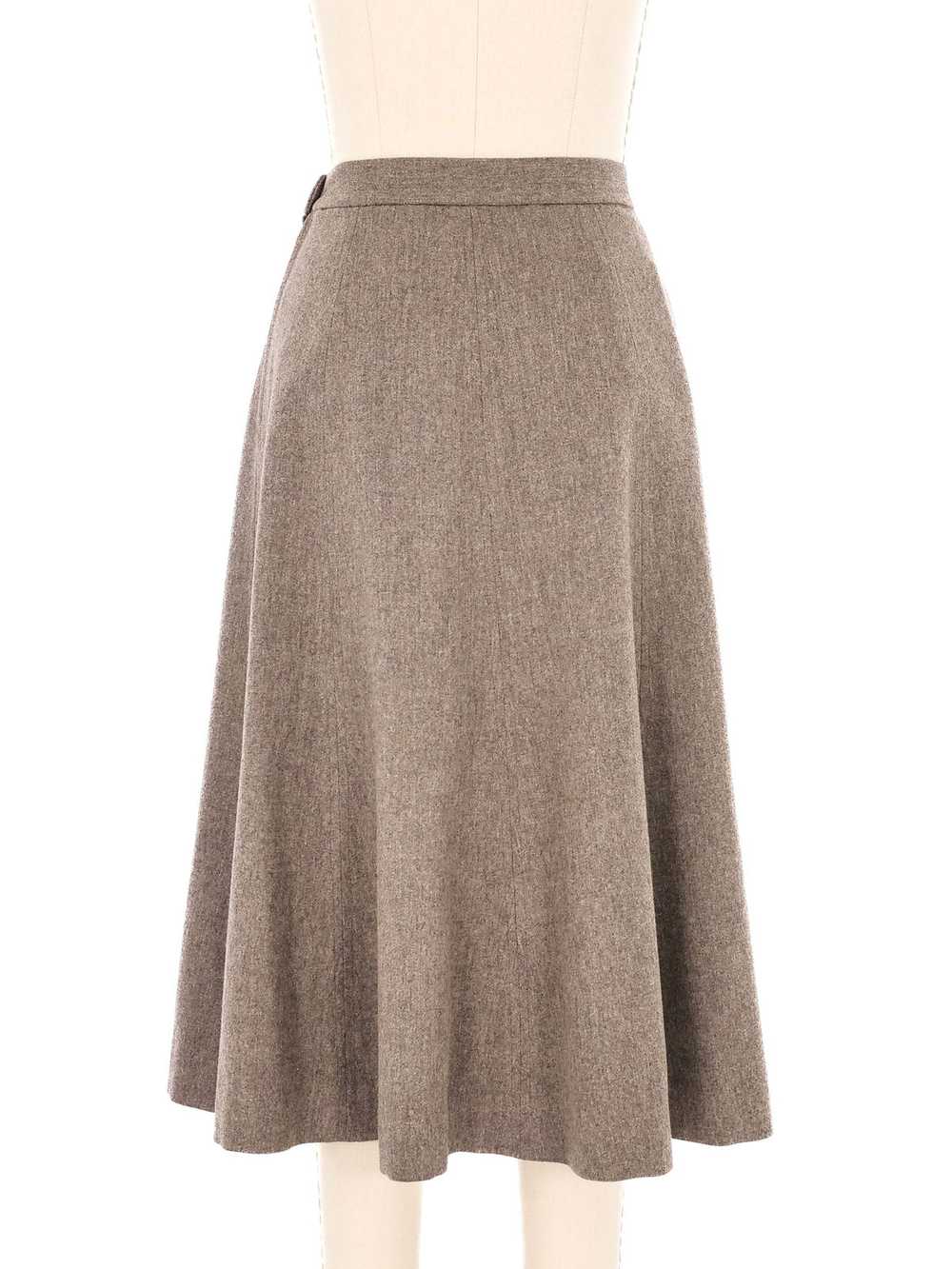 1970s Givenchy Wool Skirt - image 4