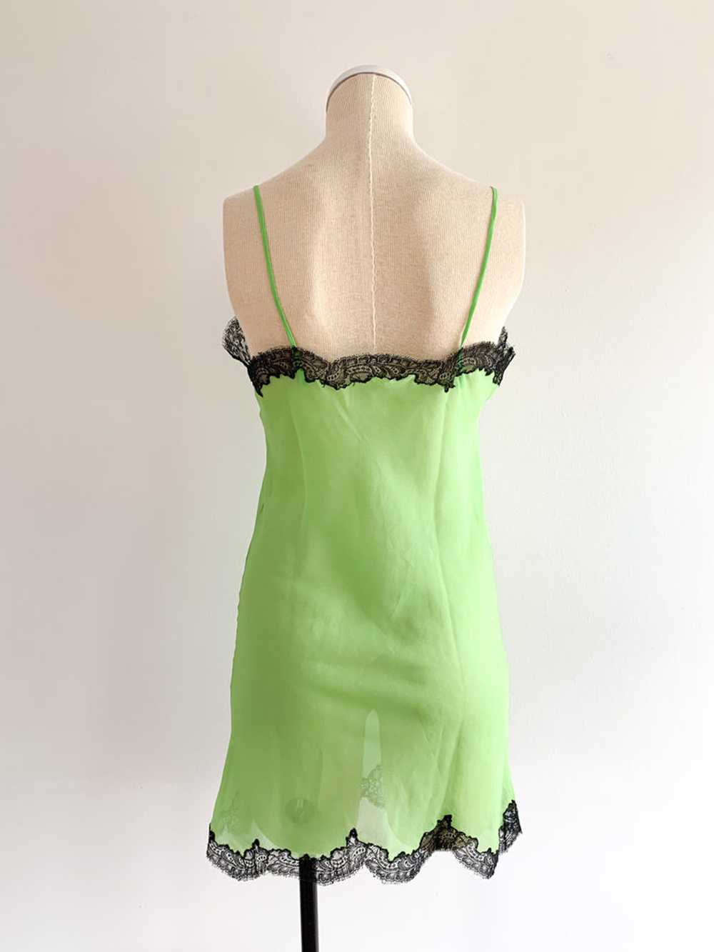 Absinthe & Black Lace Slip Dress - image 2
