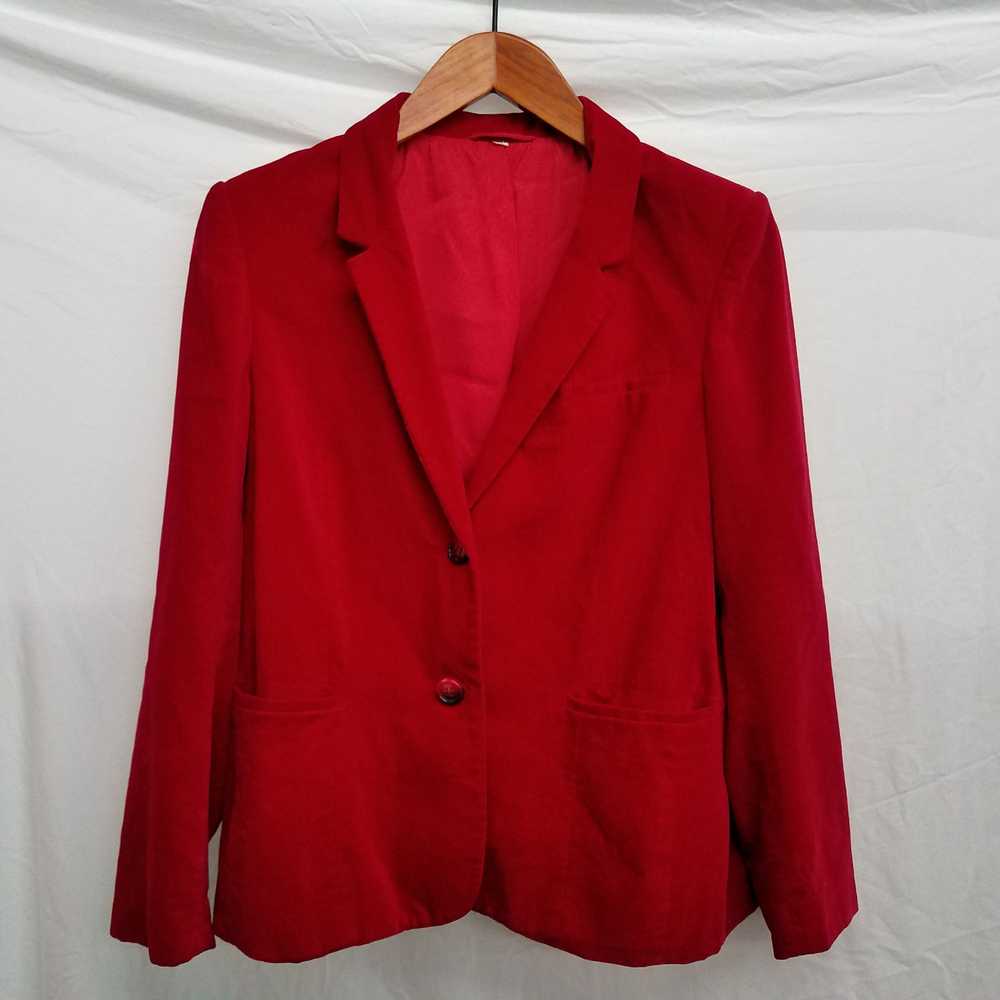 Classic Fashions Red Women's Blazer Size 14 Short - image 1