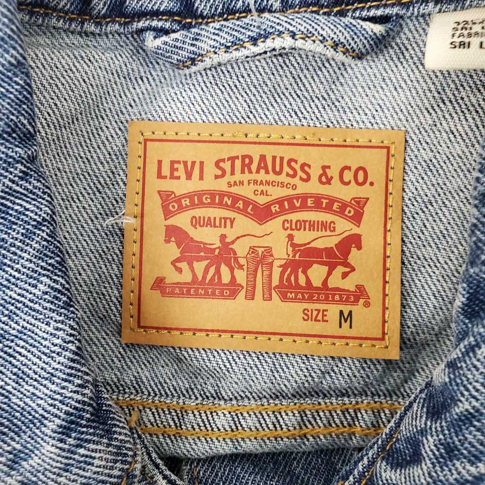 NWT Levi's WM's Ex-Boyfriend Trucker Blue Denim J… - image 3