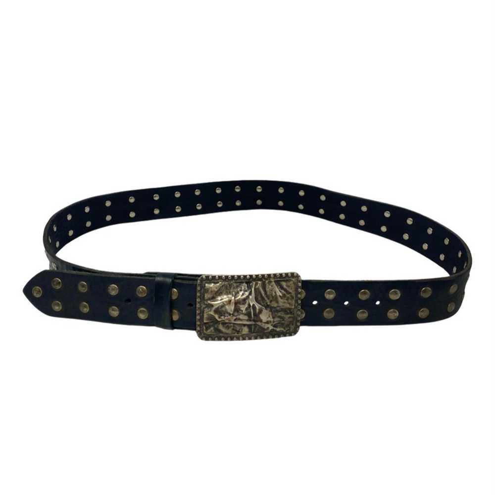Studded Abstract Buckle Belt - image 1