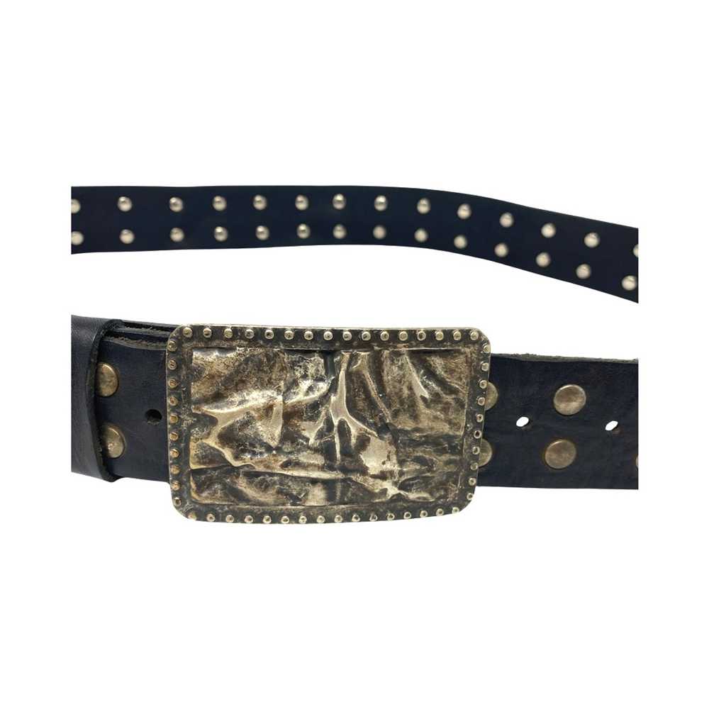 Studded Abstract Buckle Belt - image 3