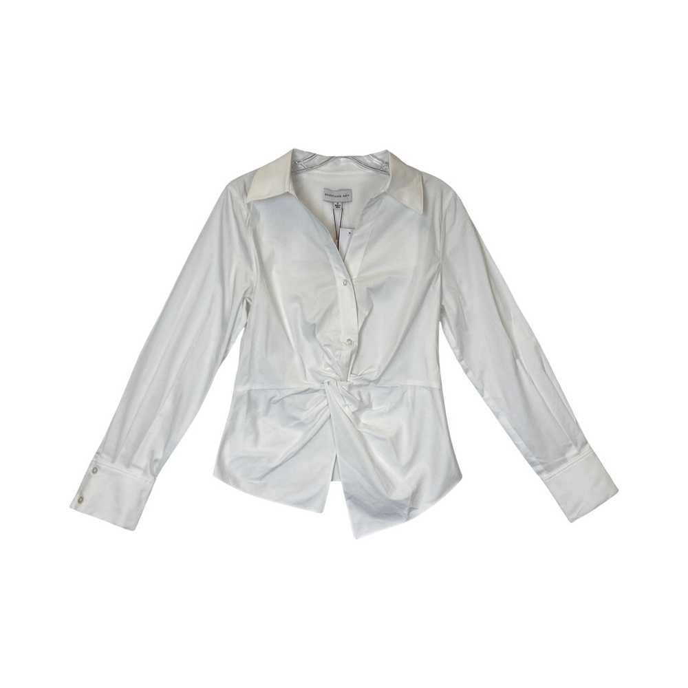 Something Navy Twist Front Button Up - image 1