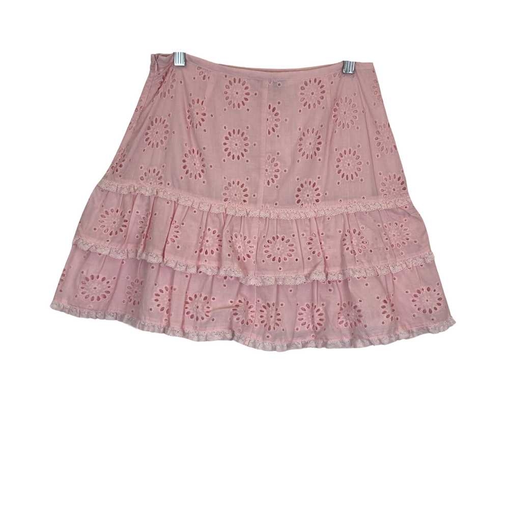 Stellah Eyelet Trimmed Mini Skirt - image 4