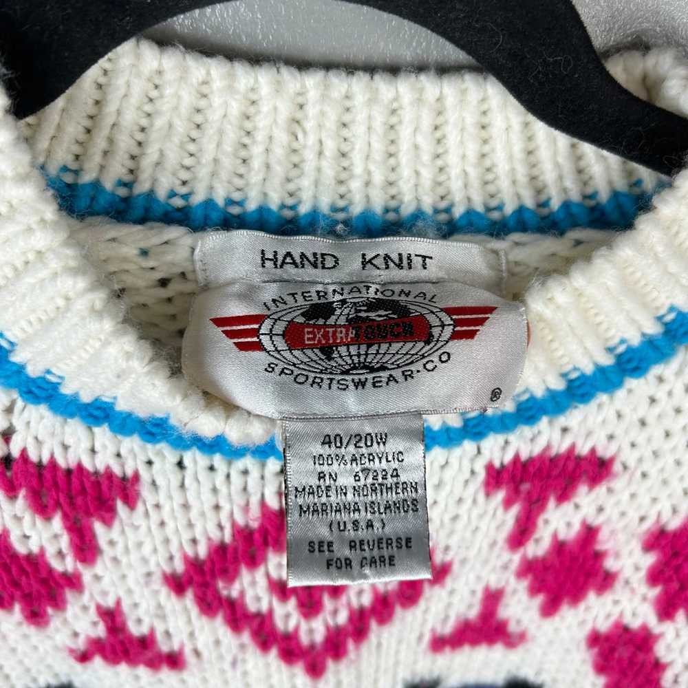 Vintage Hand Knit International Sportswear Co. Sw… - image 3
