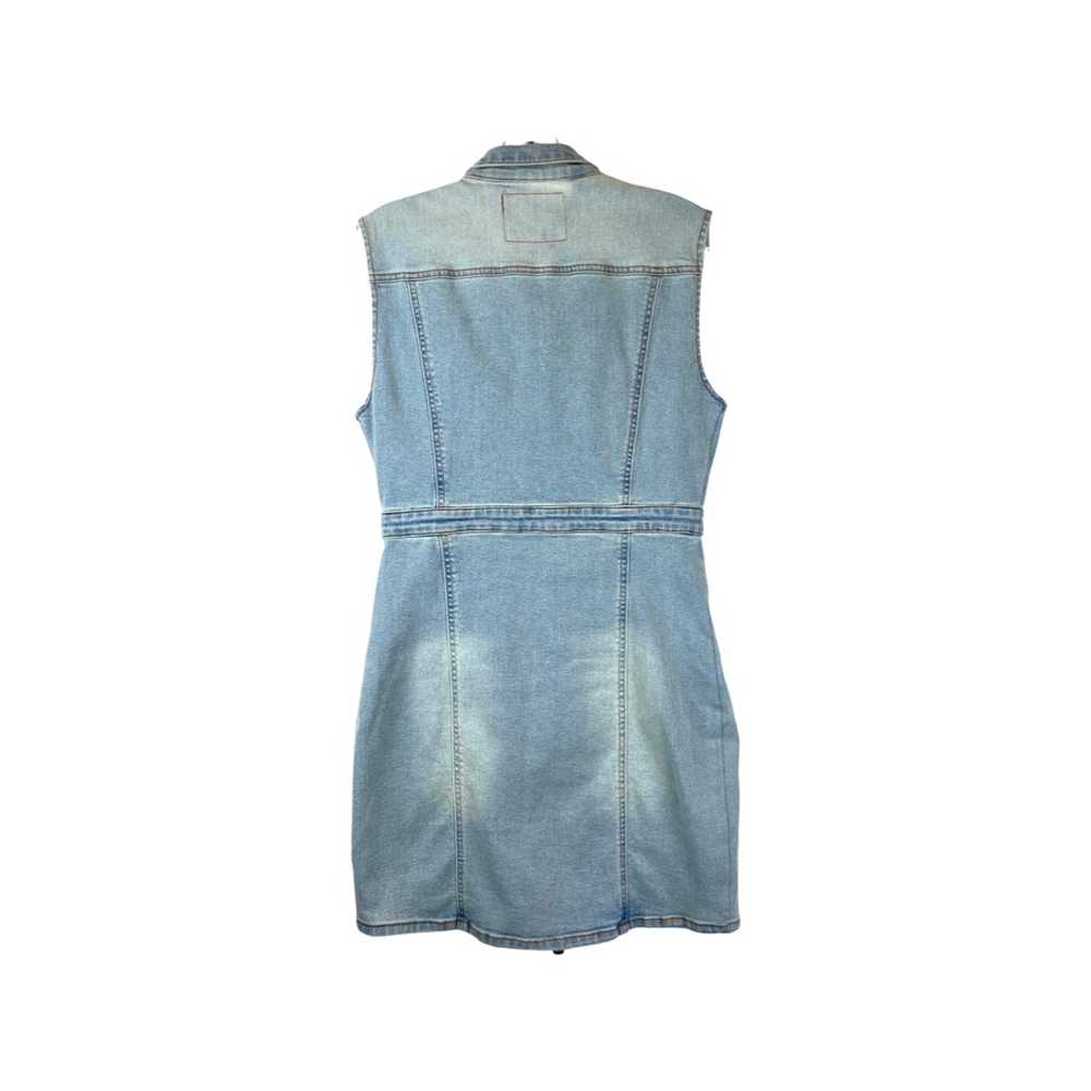 True Religion Zip up Denim Mini Dress - image 2