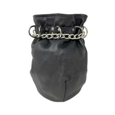 Chain and Leather Pouch Bag - image 1