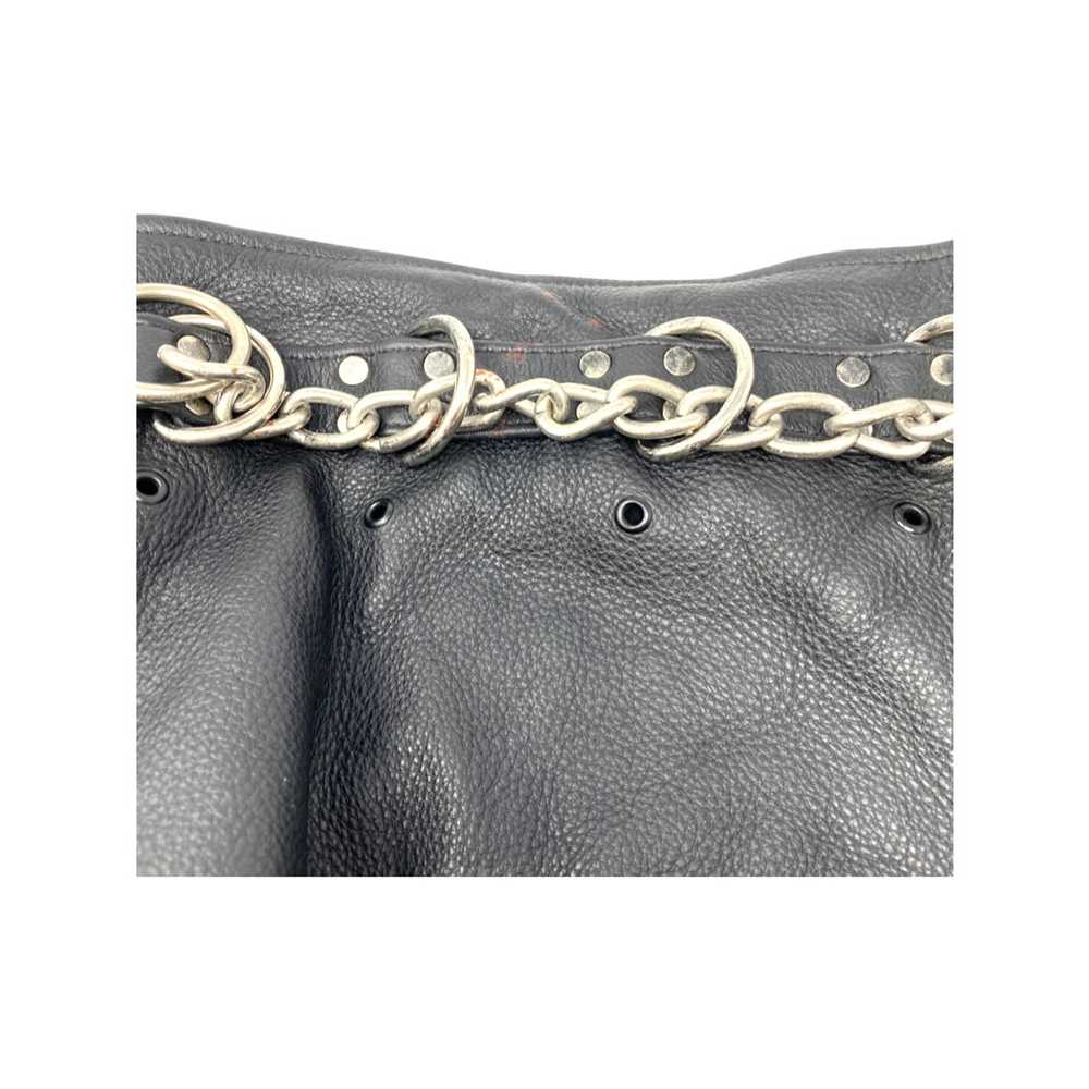Chain and Leather Pouch Bag - image 4