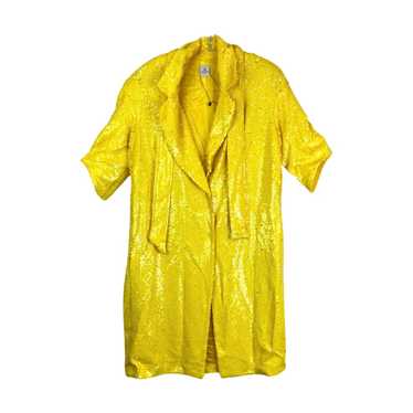 Thang De Hoo Sequined Yellow Coat - image 1