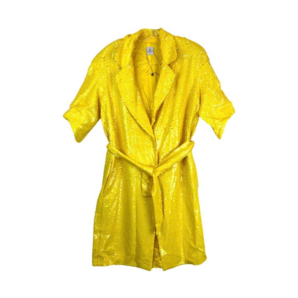 Thang De Hoo Sequined Yellow Coat - image 2