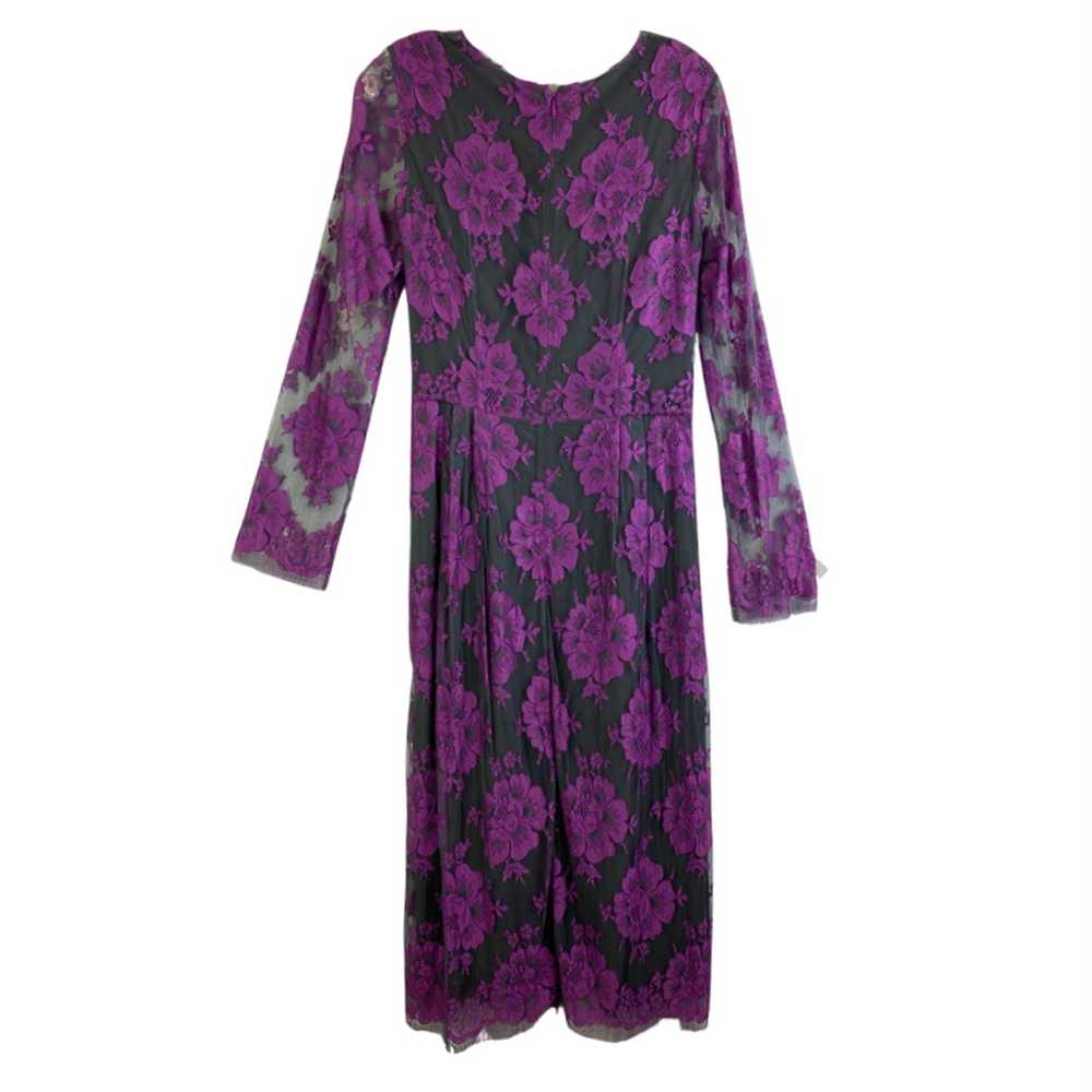 Adam Lippes Purple and Gray Lace Dress - image 2