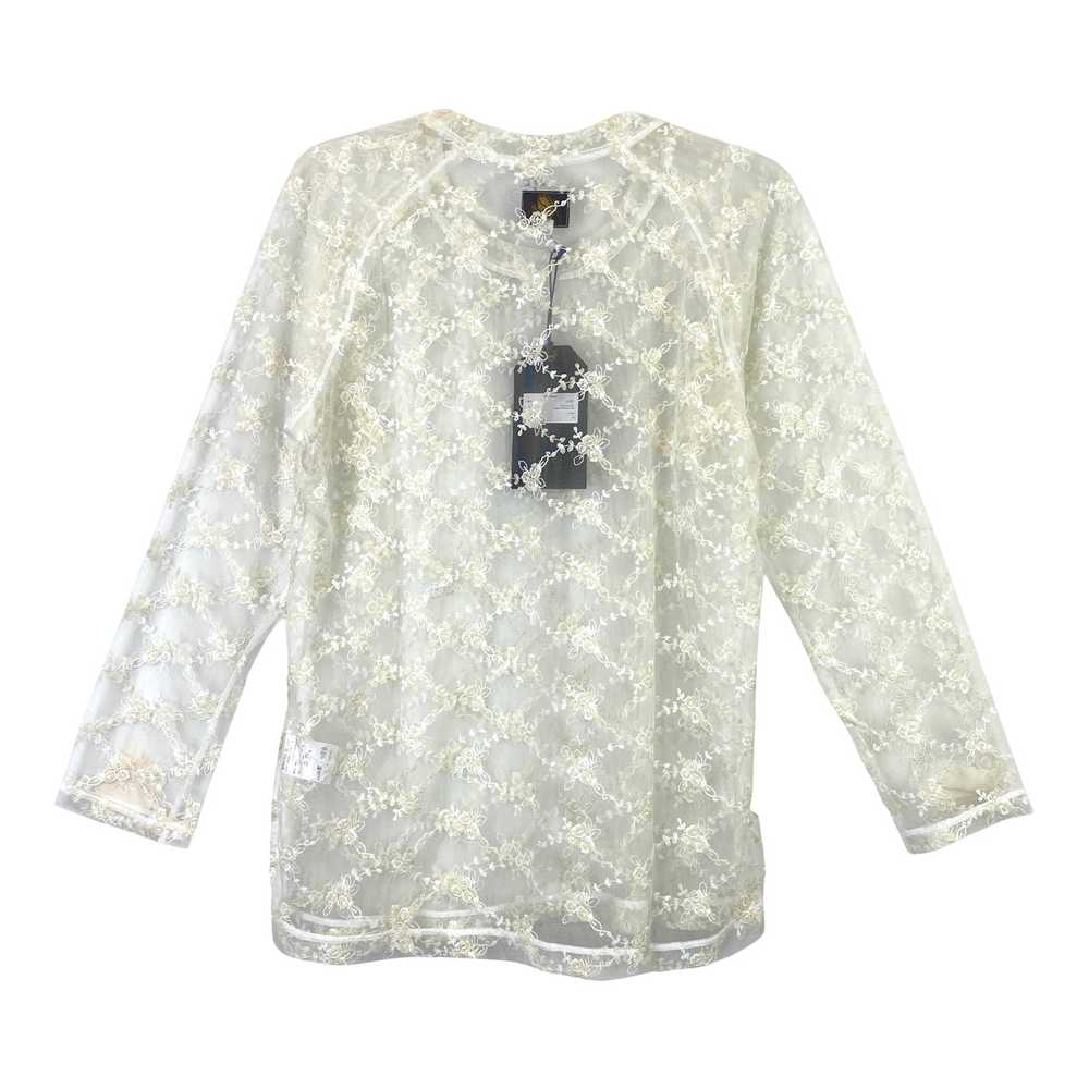 Needles Rose Embroidered Tulle Shirt - image 2