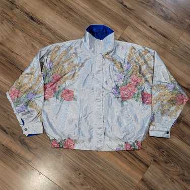 Vintage Satin Flower Jacket