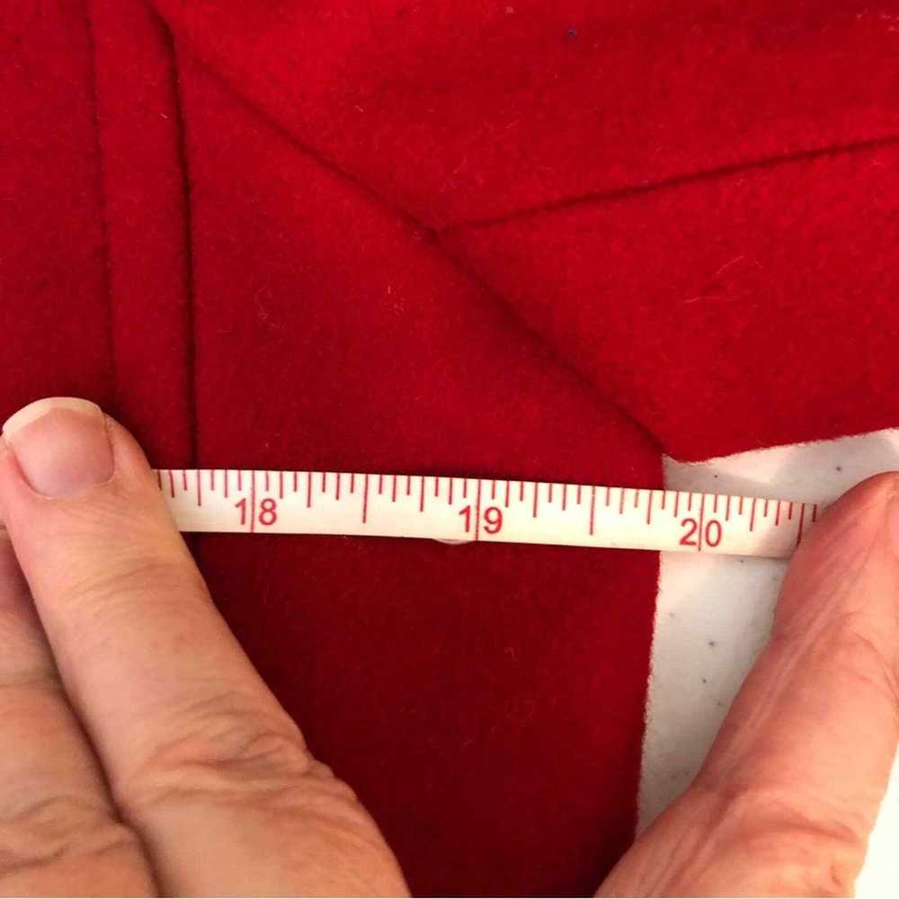 Vintage Harve Benard Red Peacoat 100% Wool Coat B… - image 10