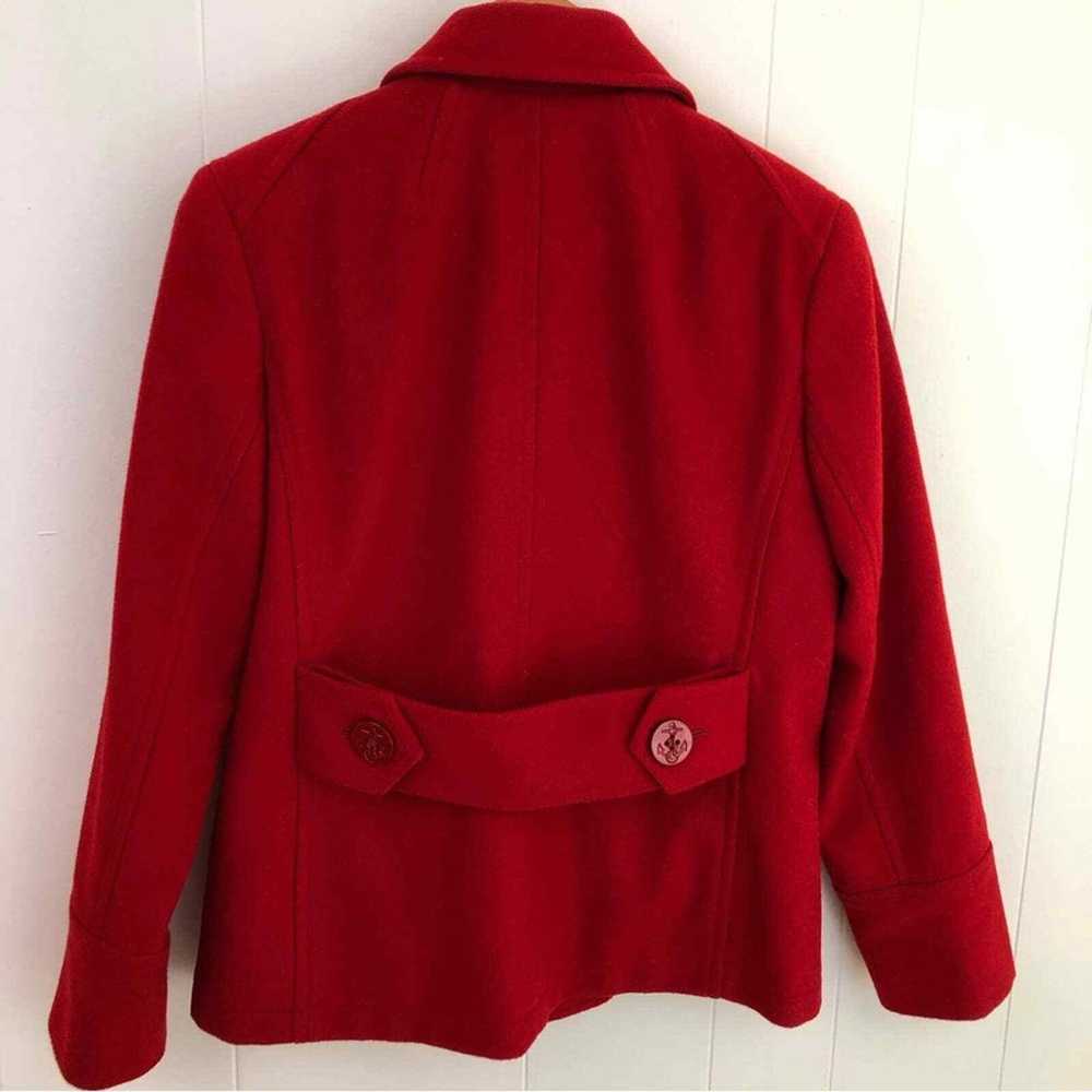 Vintage Harve Benard Red Peacoat 100% Wool Coat B… - image 8