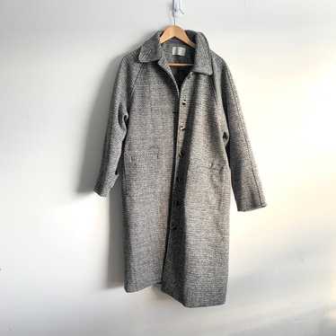 Oak + Fort Houndstooth Oversized Long Coat - image 1