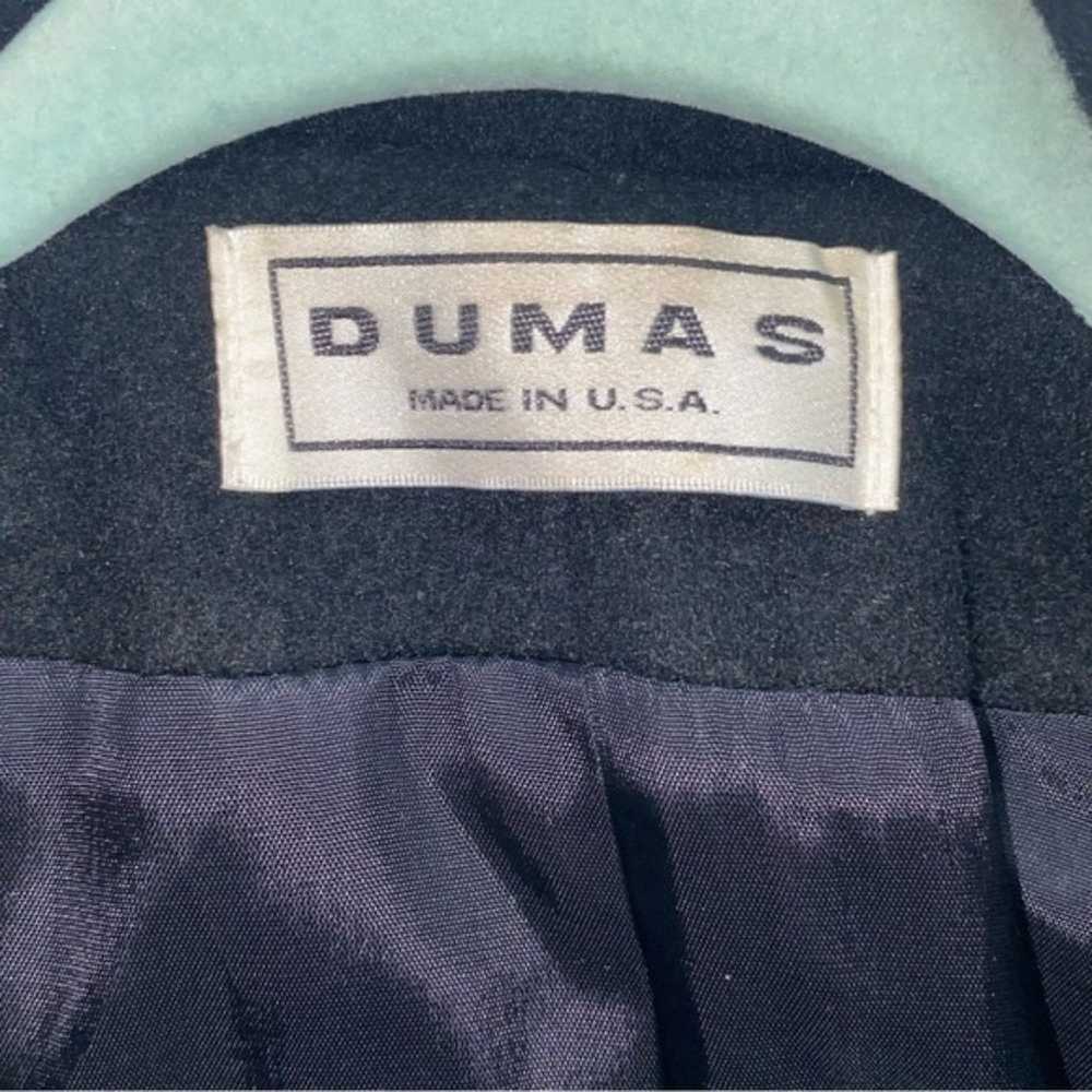 Vintage dumas black trench coat - image 3