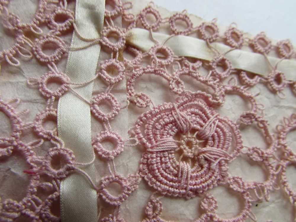 SALE Lovely Hand Made Camisole Corset Cover Pink … - image 4