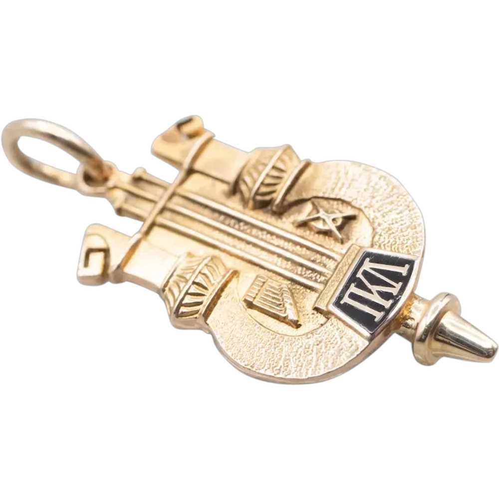 Vintage Iota Kappa Lambda Enamel Fob - image 1