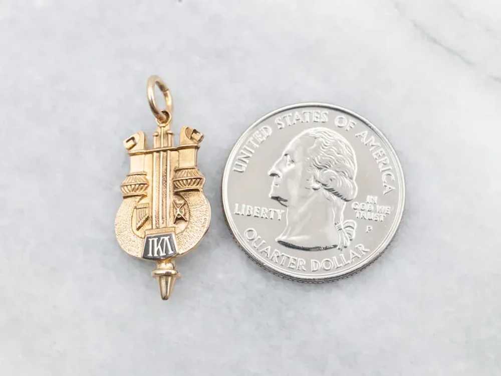 Vintage Iota Kappa Lambda Enamel Fob - image 3