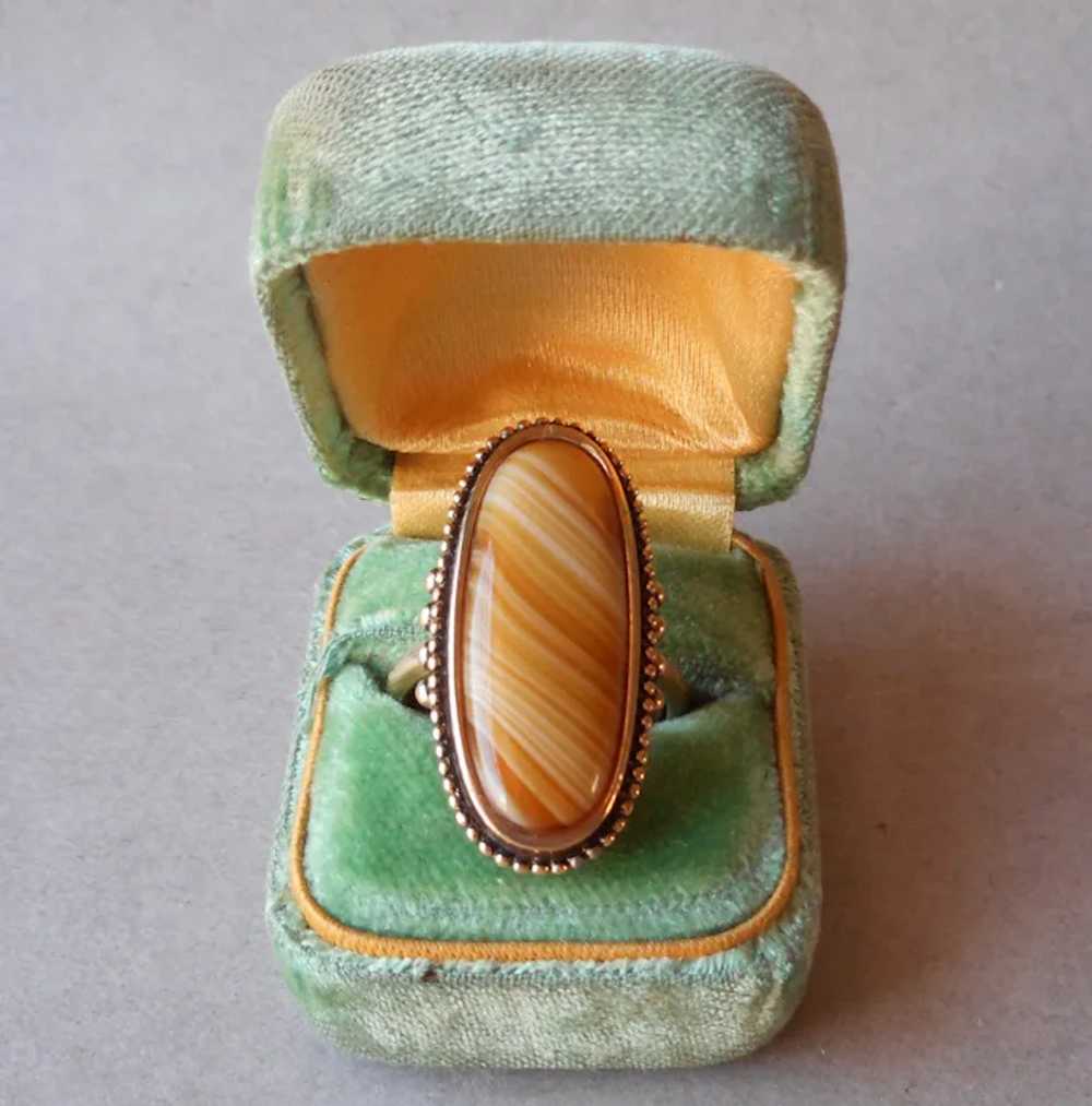 Avon 1978 Shimmering Sands Ring Vintage 6 7 Faux … - image 3