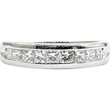 .50ctw Princess Cut Diamond Ring In Premium Plati… - image 1