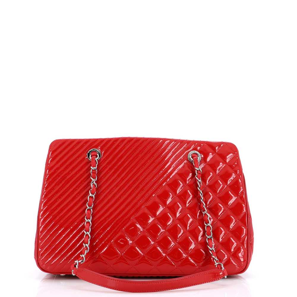 CHANEL Coco Boy Tote Quilted Patent Large - image 4