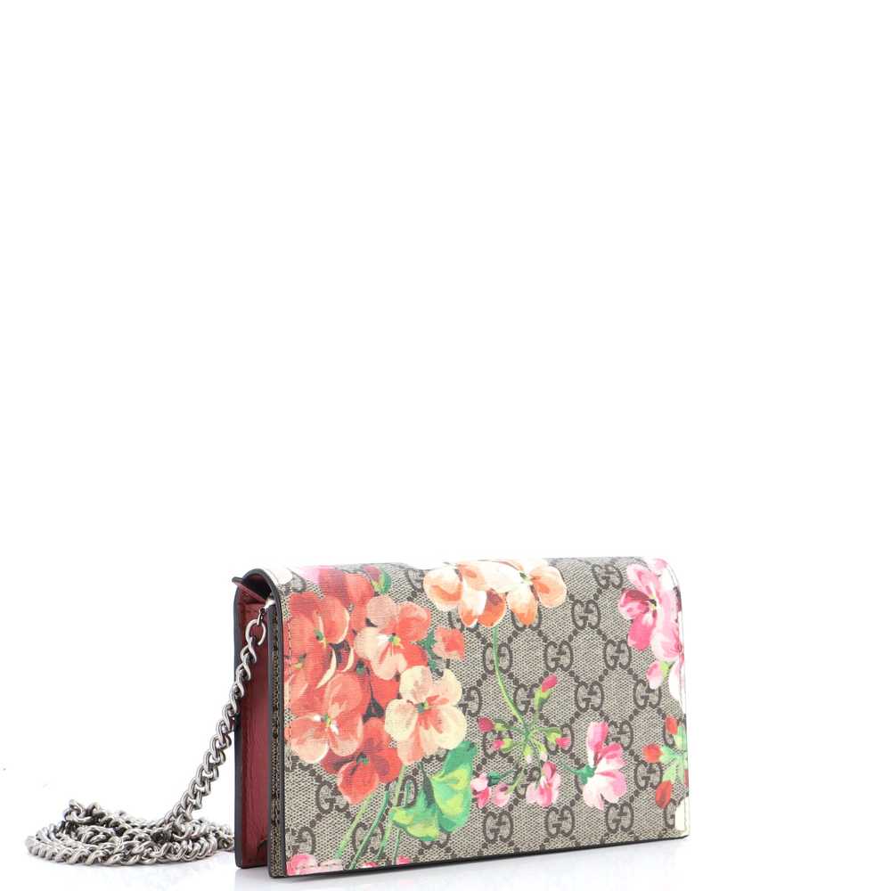 GUCCI Chain Wallet Blooms Print GG Coated Canvas - image 2