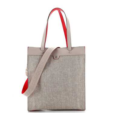 Christian Louboutin Open Tote Canvas and Embossed… - image 1