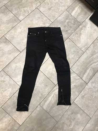 Men's 2024 Represent England Black Skinny Jeans 32x32