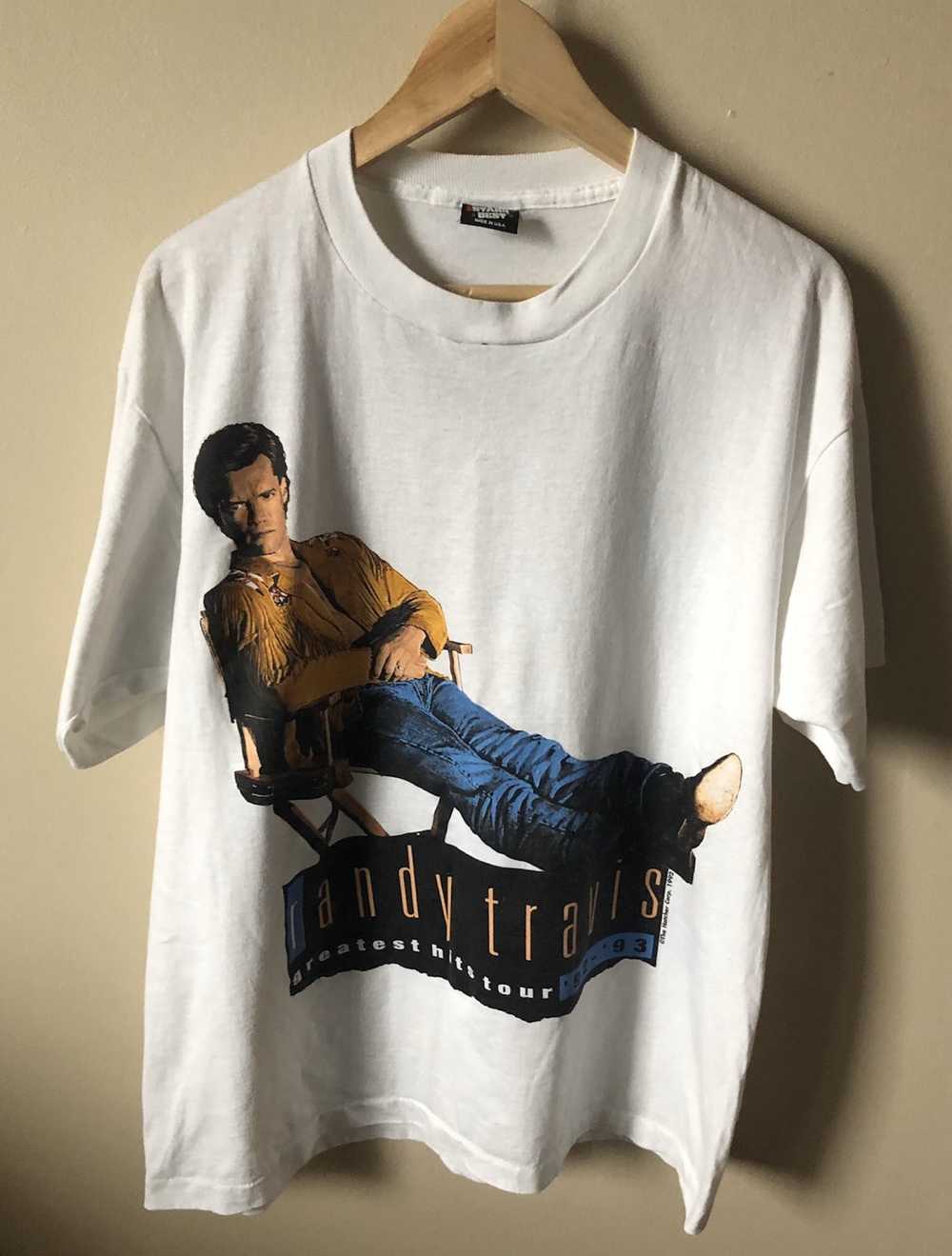 Screen Stars × Vintage Randy Travis Double Sided … - image 2