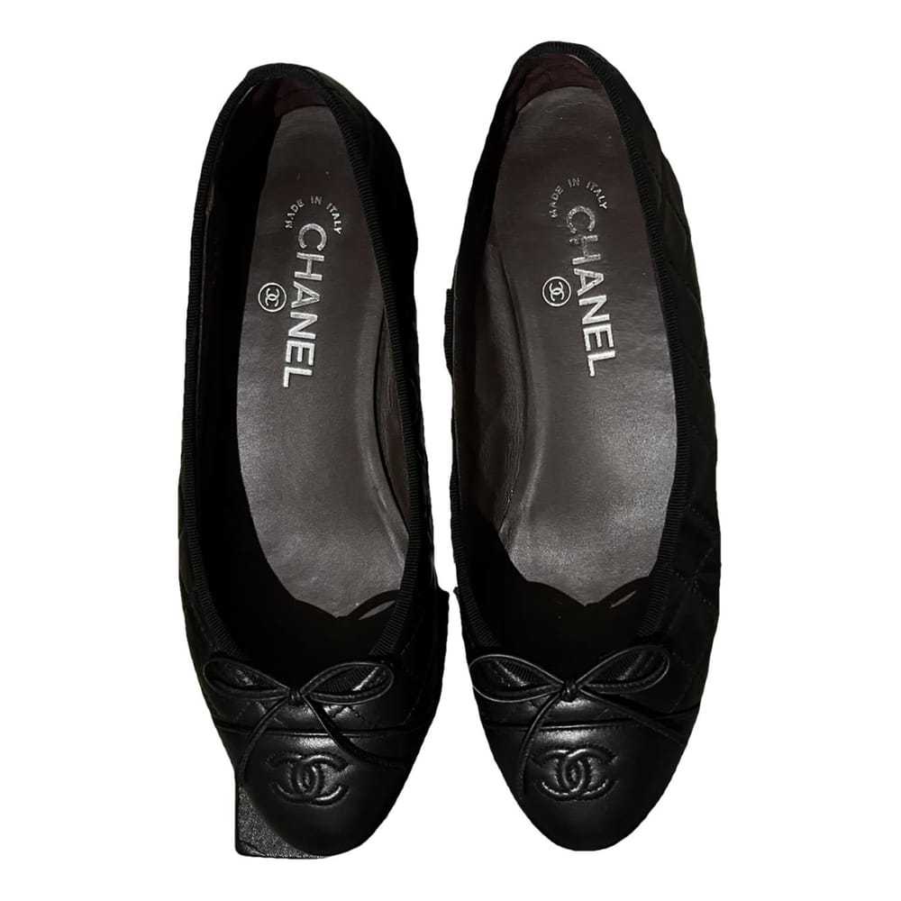 Chanel Cambon leather ballet flats - image 1