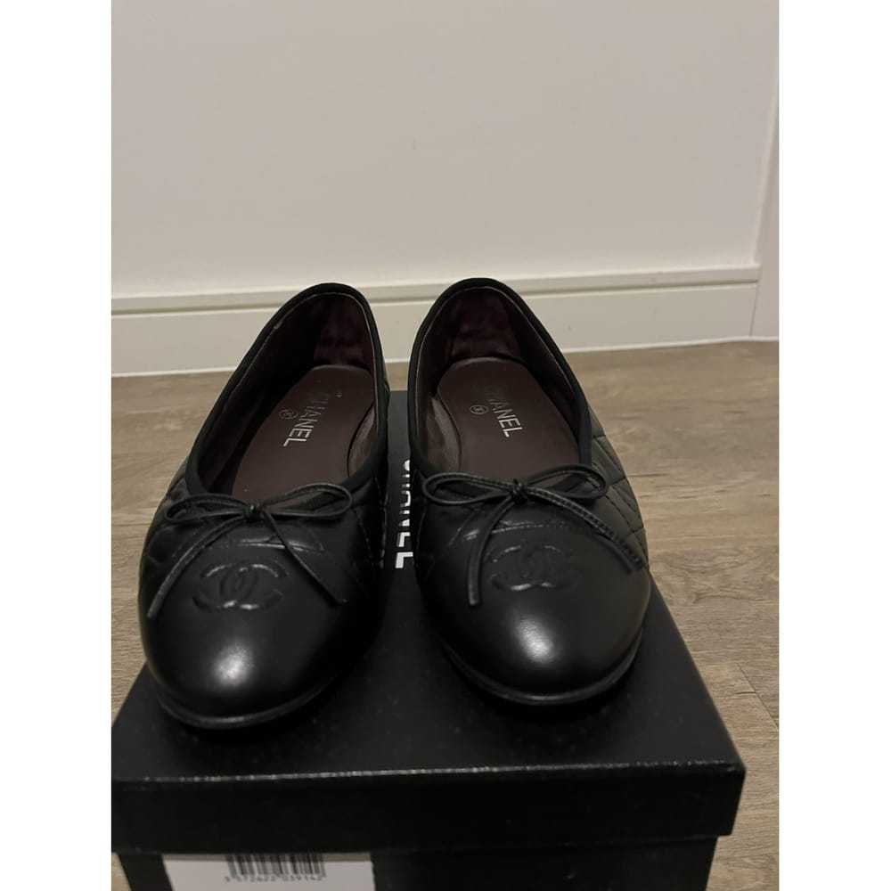 Chanel Cambon leather ballet flats - image 4